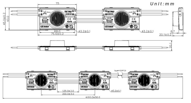 AC Led Module 3W