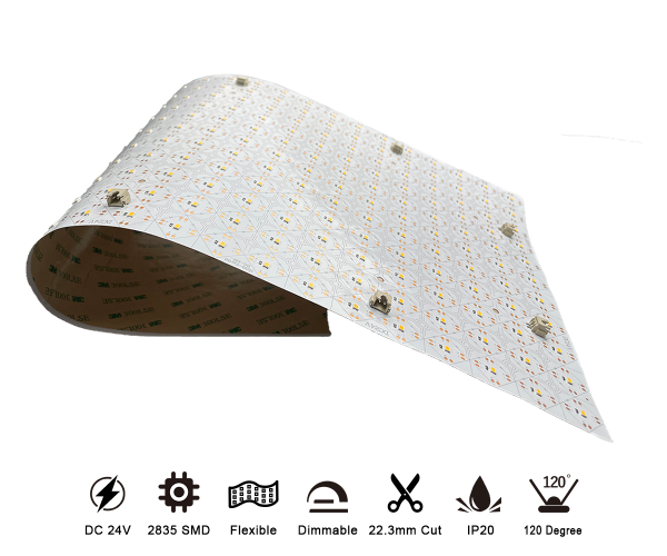 DC24V White Color 2835 242 LED 28W 490*245MM PCB 2Oz LED Panel Sheet