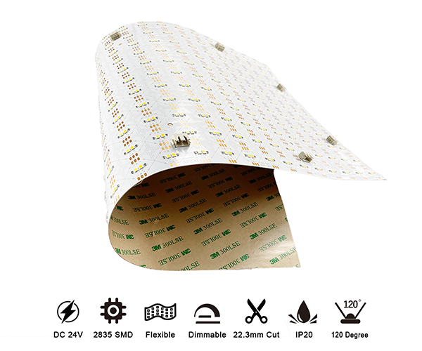 DC24V White Color 2835 484 LED 40W 490*245MM PCB 2Oz LED Panel Sheet