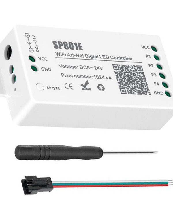 SP801E DC 5V~24V Art-Net LED WiFi Controller for Digital LED Strips